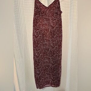 Floral tie cutout dress